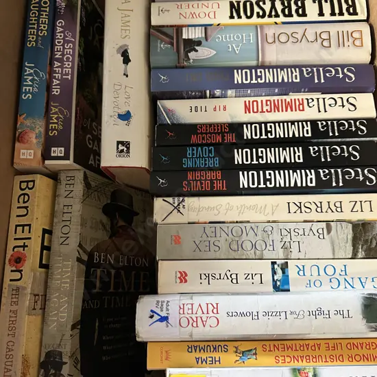 Assorted Books Including Stella Remington, Ben Elton, Billy Bryson Etc