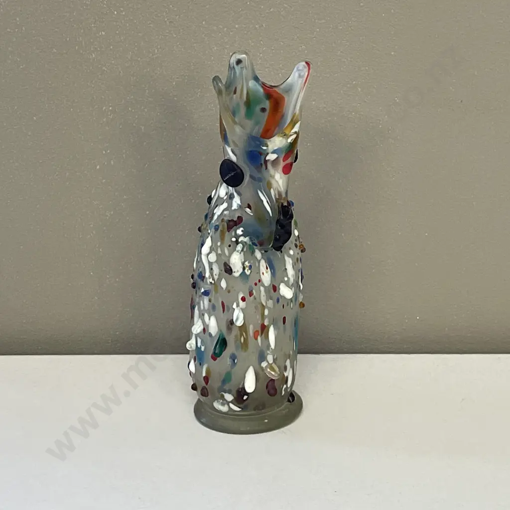 Vintage Murano? Glass Bird/Owl. Multi-coloured with relief nodules. H22cm Image 1++