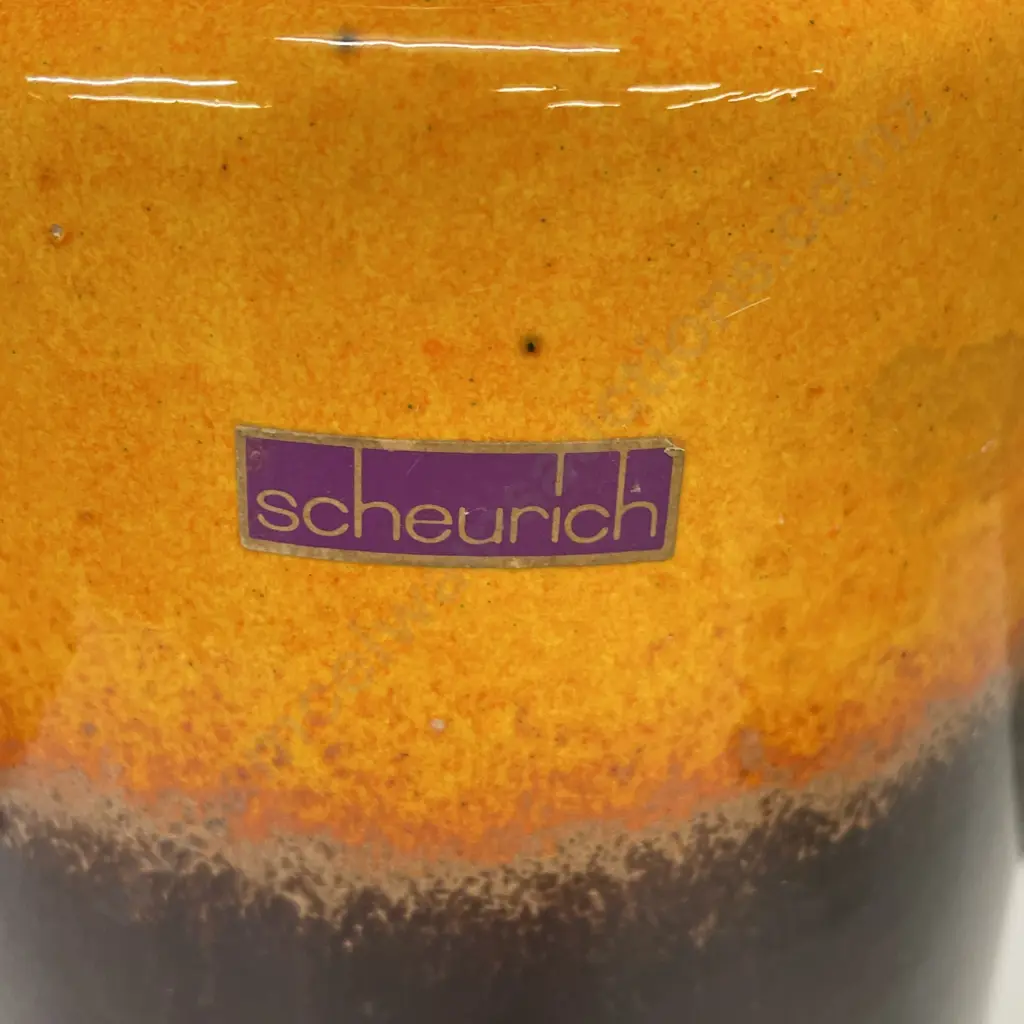 Mid Century West German Art Pottery Vase H30.5cm Image 1++