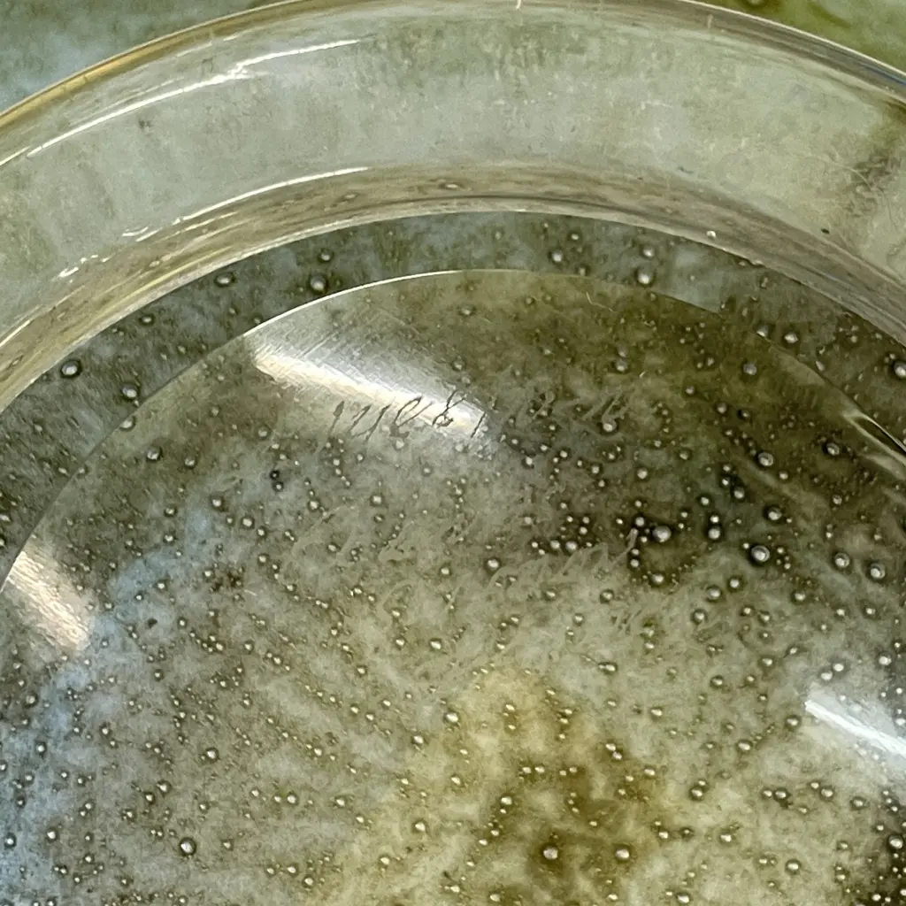 Mid Century Ekenas Swedish Art Glass Bowl. Signed. H9.5c, Dia16cm Image 1++