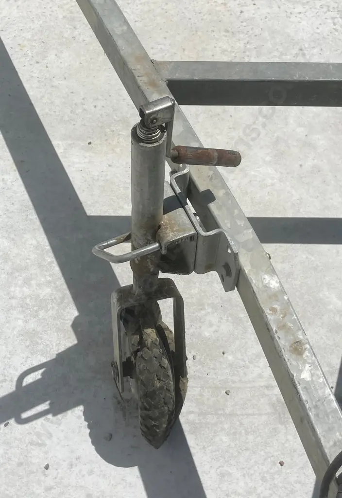 Tandem Axle Flatdeck Trailer, 4 x 2m Deck Size, Tie Down Rails & Rings, Tilts, Ramps, Draw Bar Bent (As-Is Where-Is) Image 1++