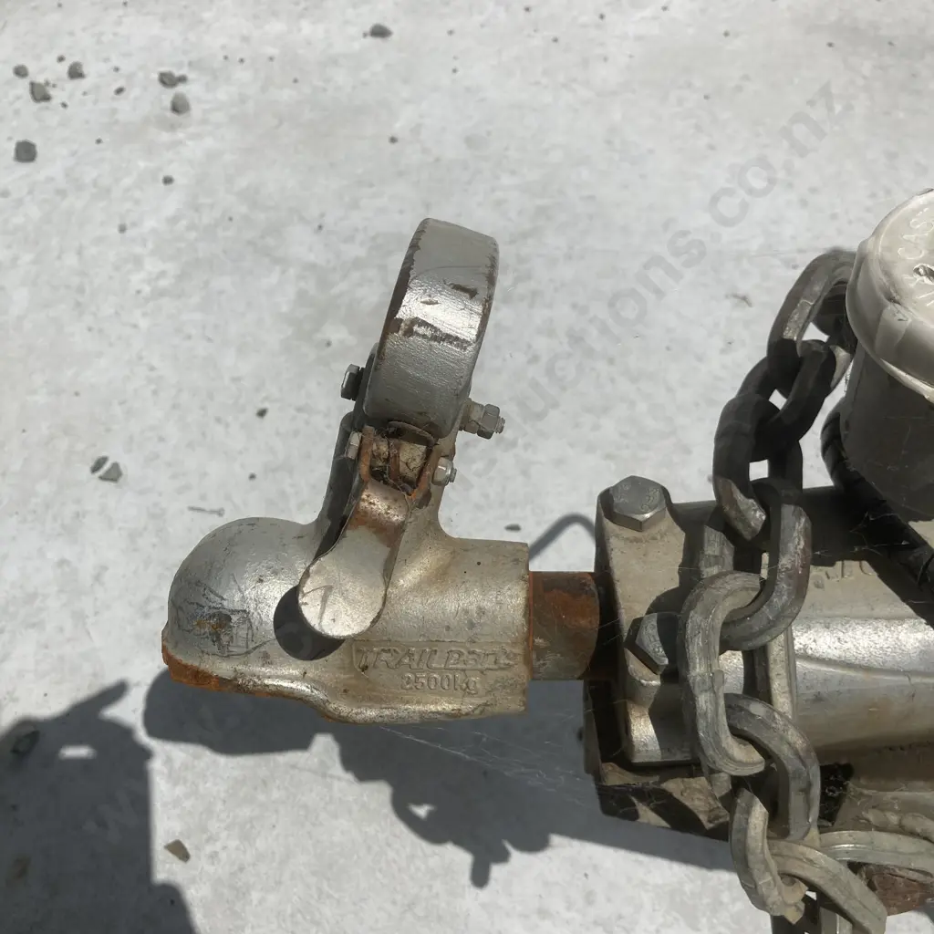 Tandem Axle Flatdeck Trailer, 4 x 2m Deck Size, Tie Down Rails & Rings, Tilts, Ramps, Draw Bar Bent (As-Is Where-Is) Image 1++