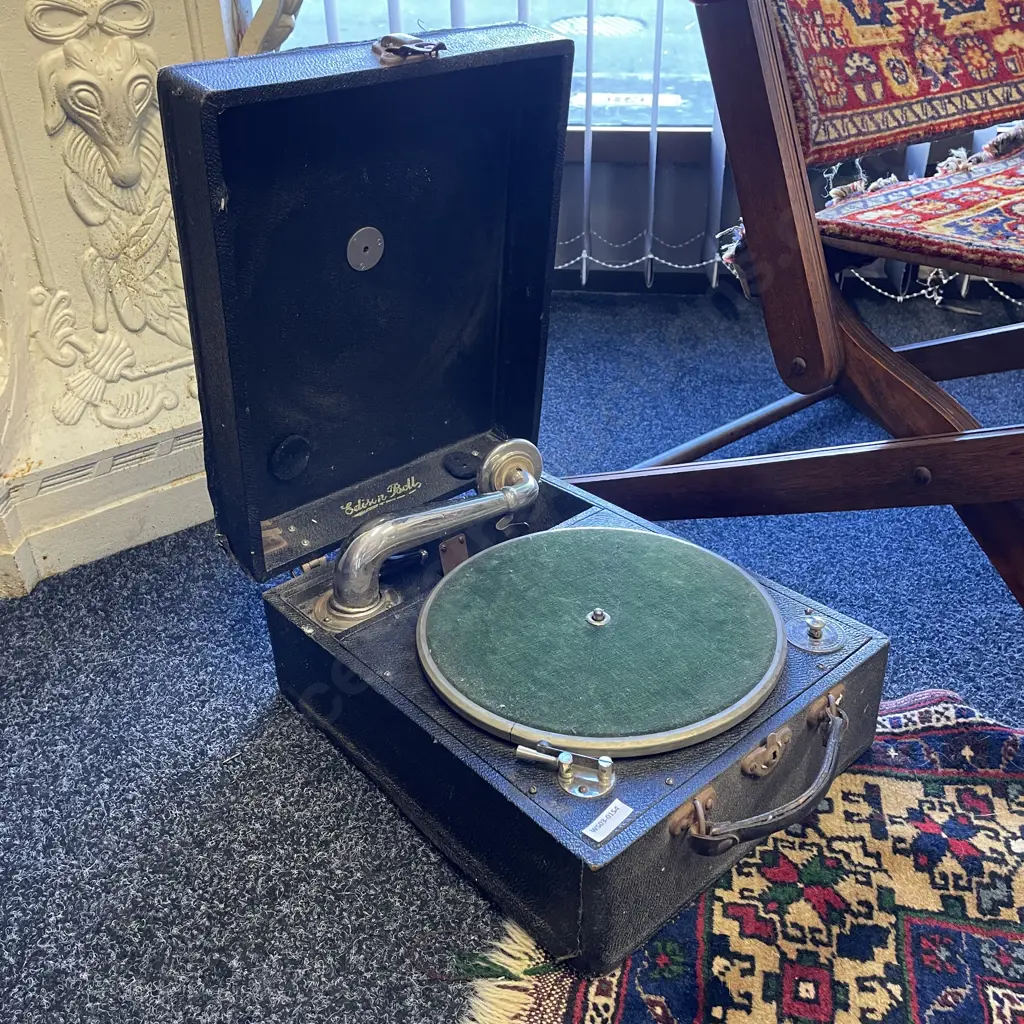 Antique Edison Boll Gramaphone  Image 1++