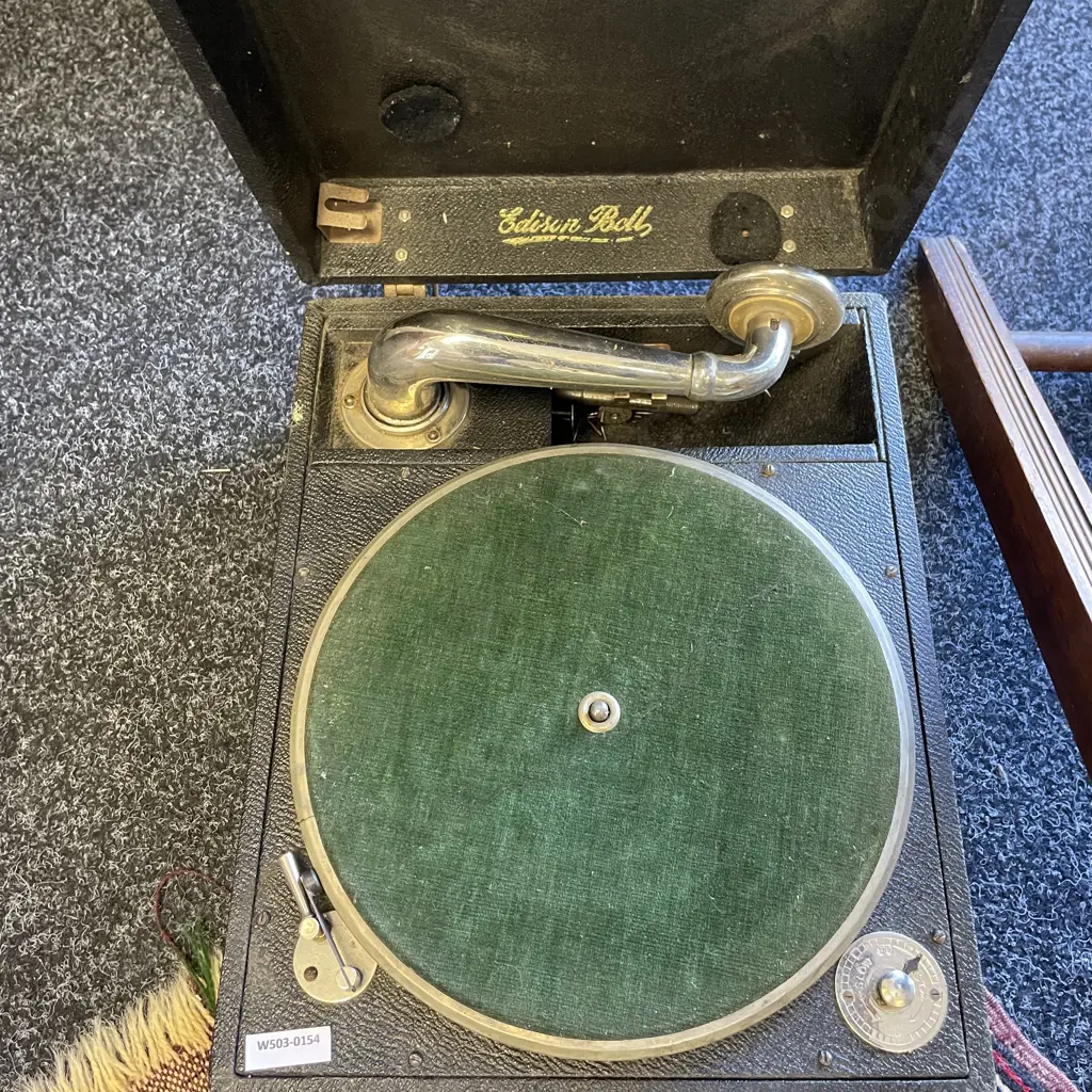 Antique Edison Boll Gramaphone  Image 1++