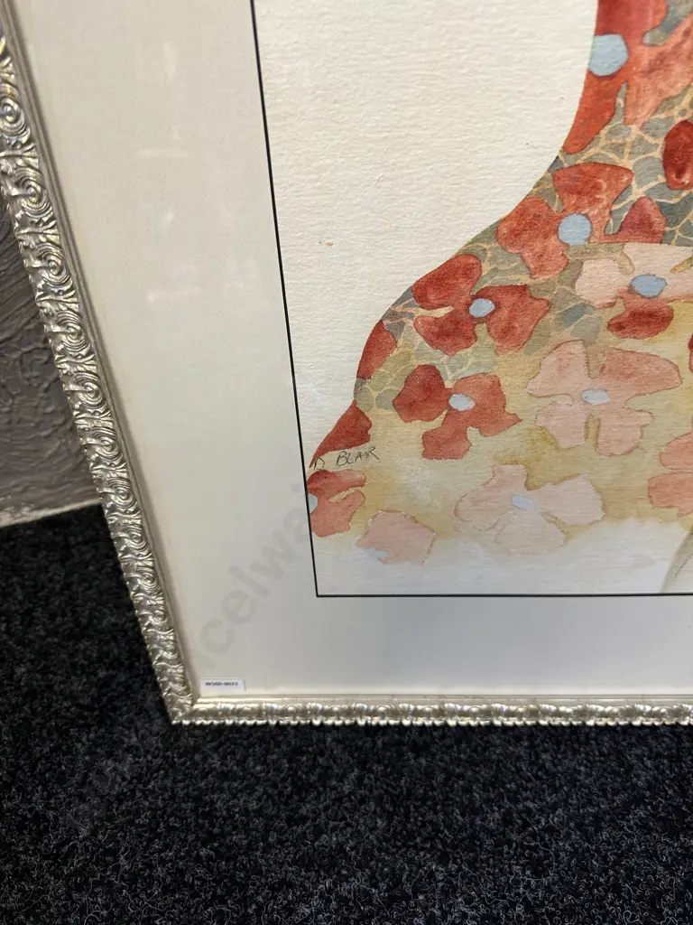 Original Watercolour Signed By The Artist In Ornate Gilt Frame, 98 x 74cm Image 1++