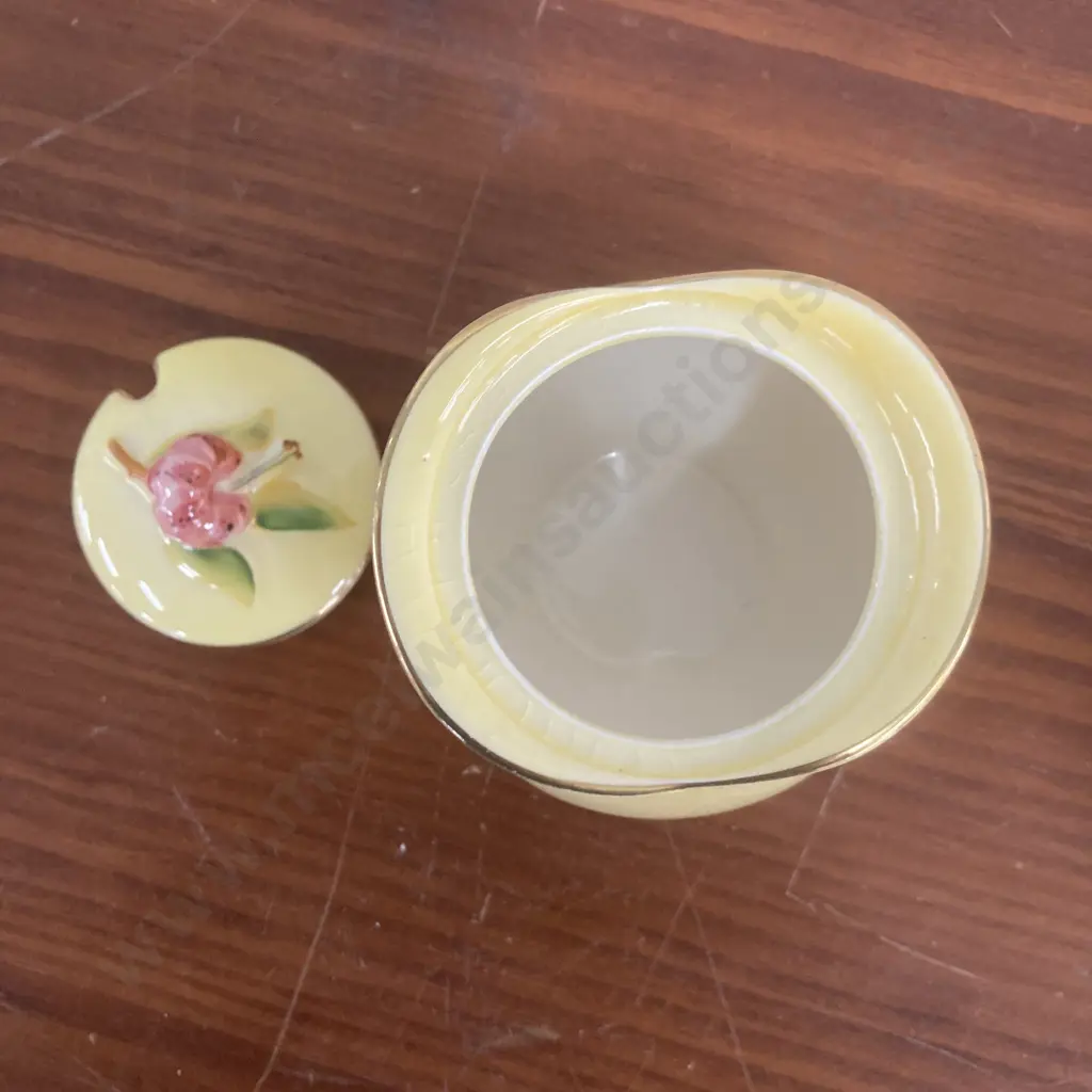 Vintage Royal Winton 'Rosebud' Yellow 6Pce Breakfast Set With A Lidded Jam Pot (As Found Condition) Image 1++