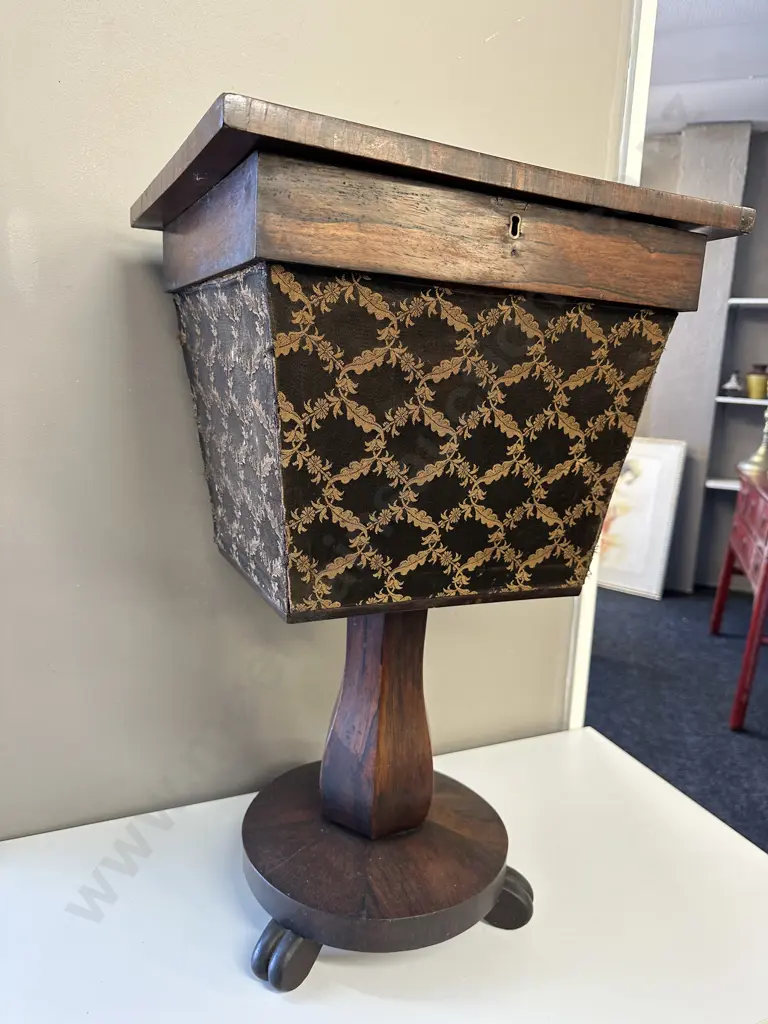 Antique Mahogany Victorian Sewing Cabinet Image 1++