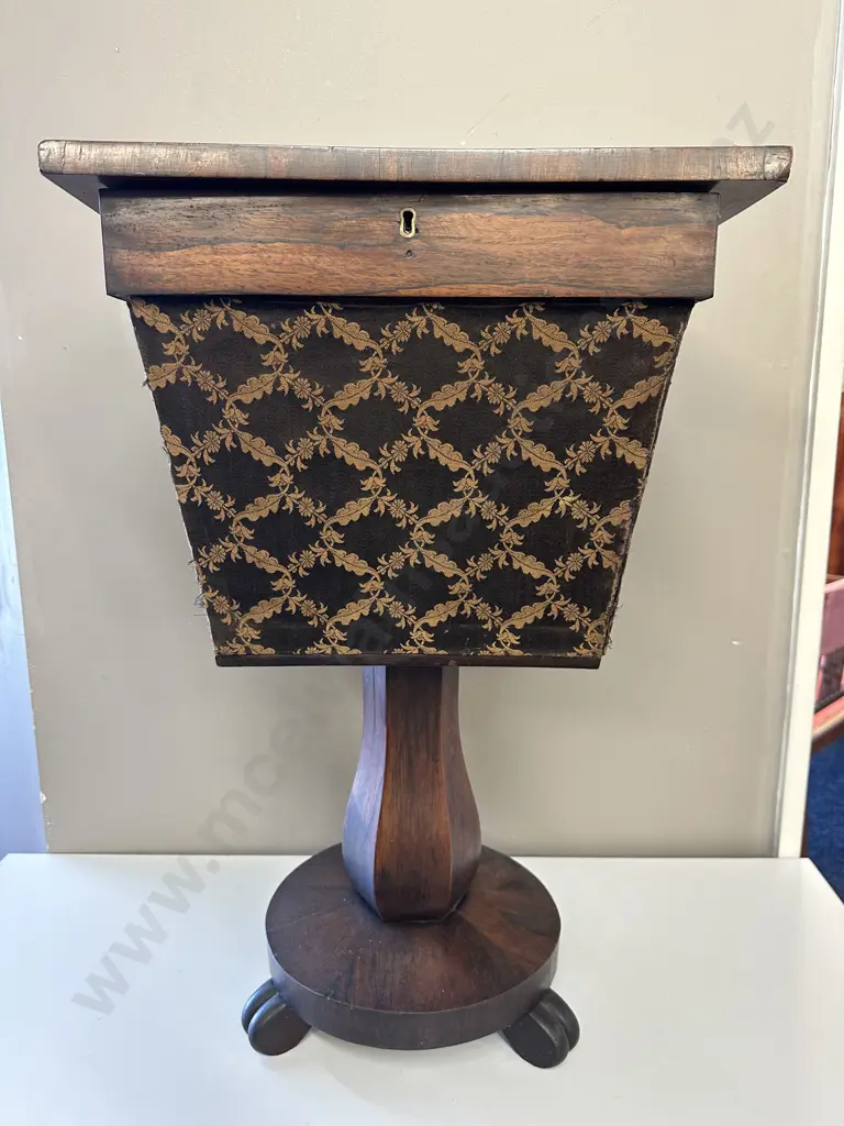 Antique Mahogany Victorian Sewing Cabinet Image 1++