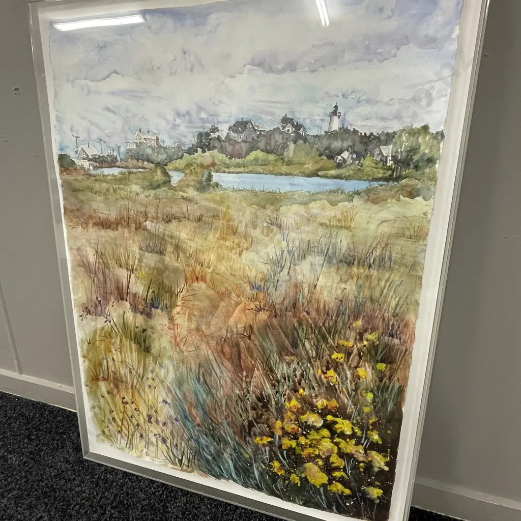 Mounted Original Watercolour by Shelley Lazarus. Signed and dated Oct 1989. 82 x 62cm including mount Image 1++