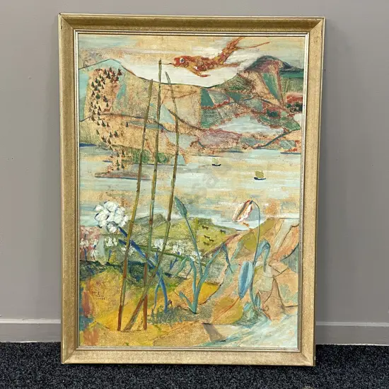 Original Framed Artwork by Doug Weeks. Signed and dated 1989. 86 x 64cm incl frame