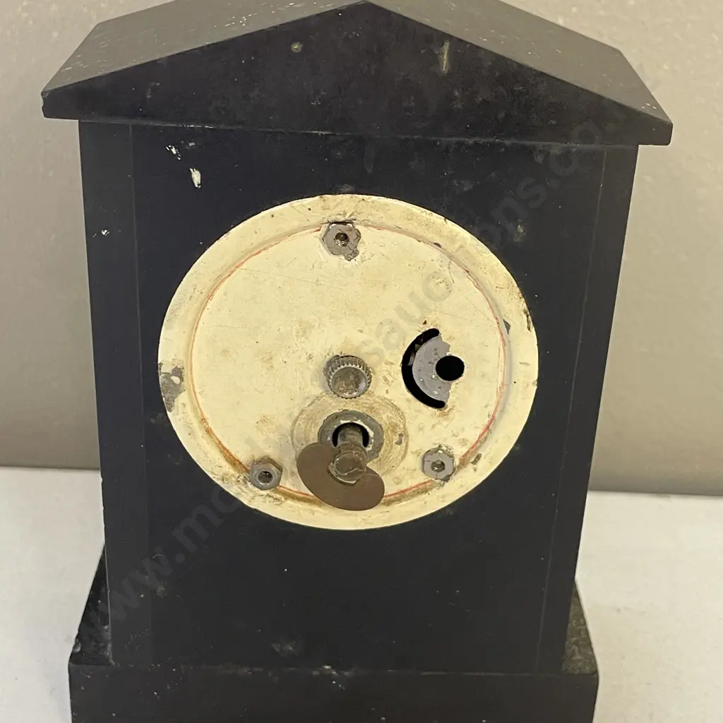 Antique Marble Mantle Clock Image 1++