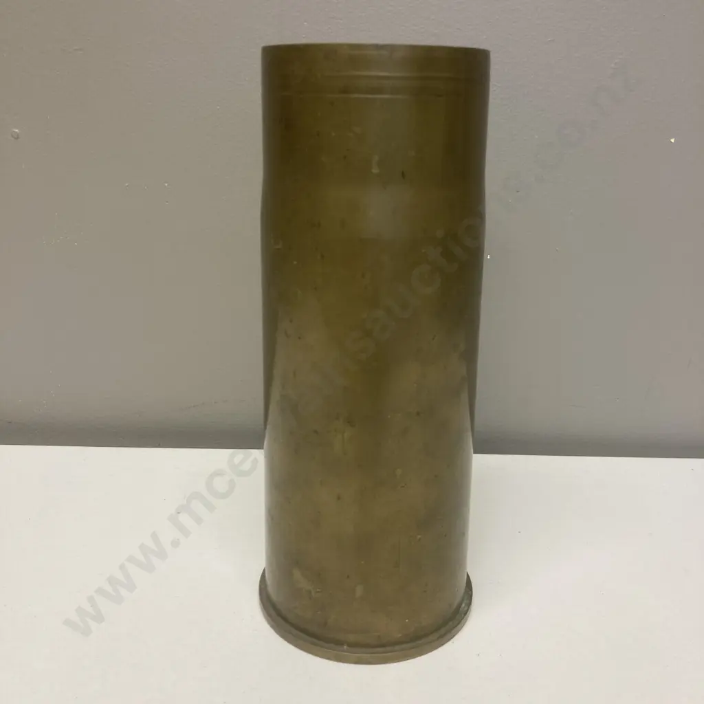 Vintage Brass Shell Case Vase Image 1++