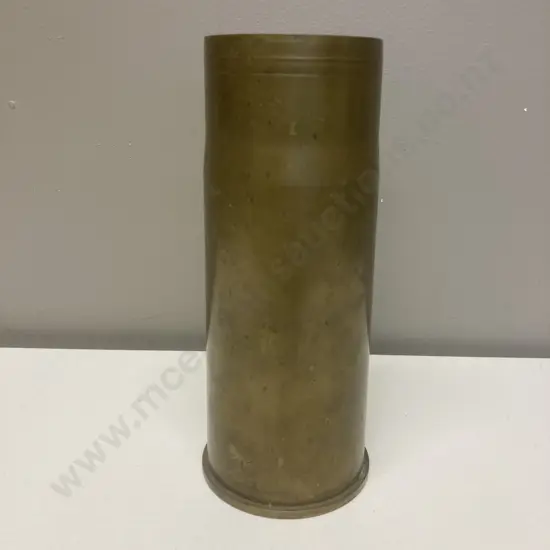 Vintage Brass Shell Case Vase