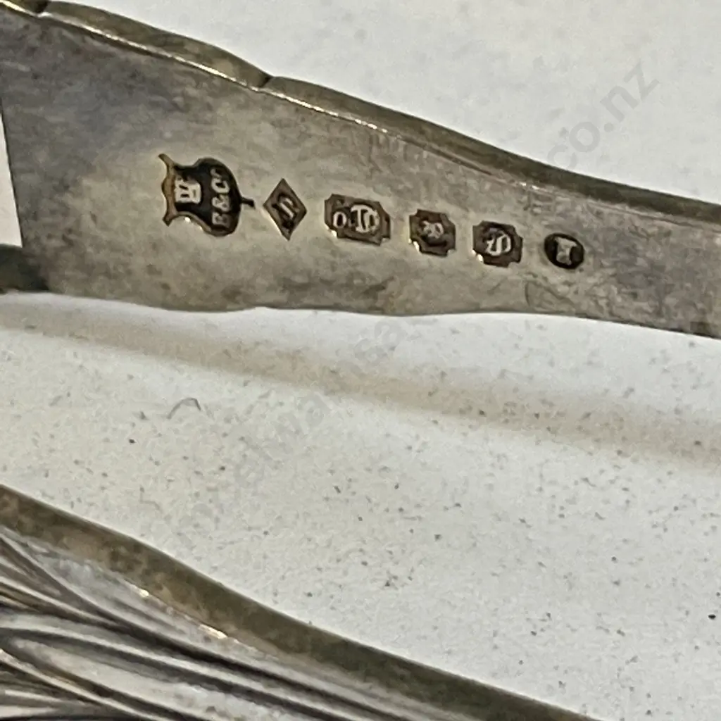 Sterling Silver Art Nouveau Sugar Tongs. Hallmarked as shown Image 1++