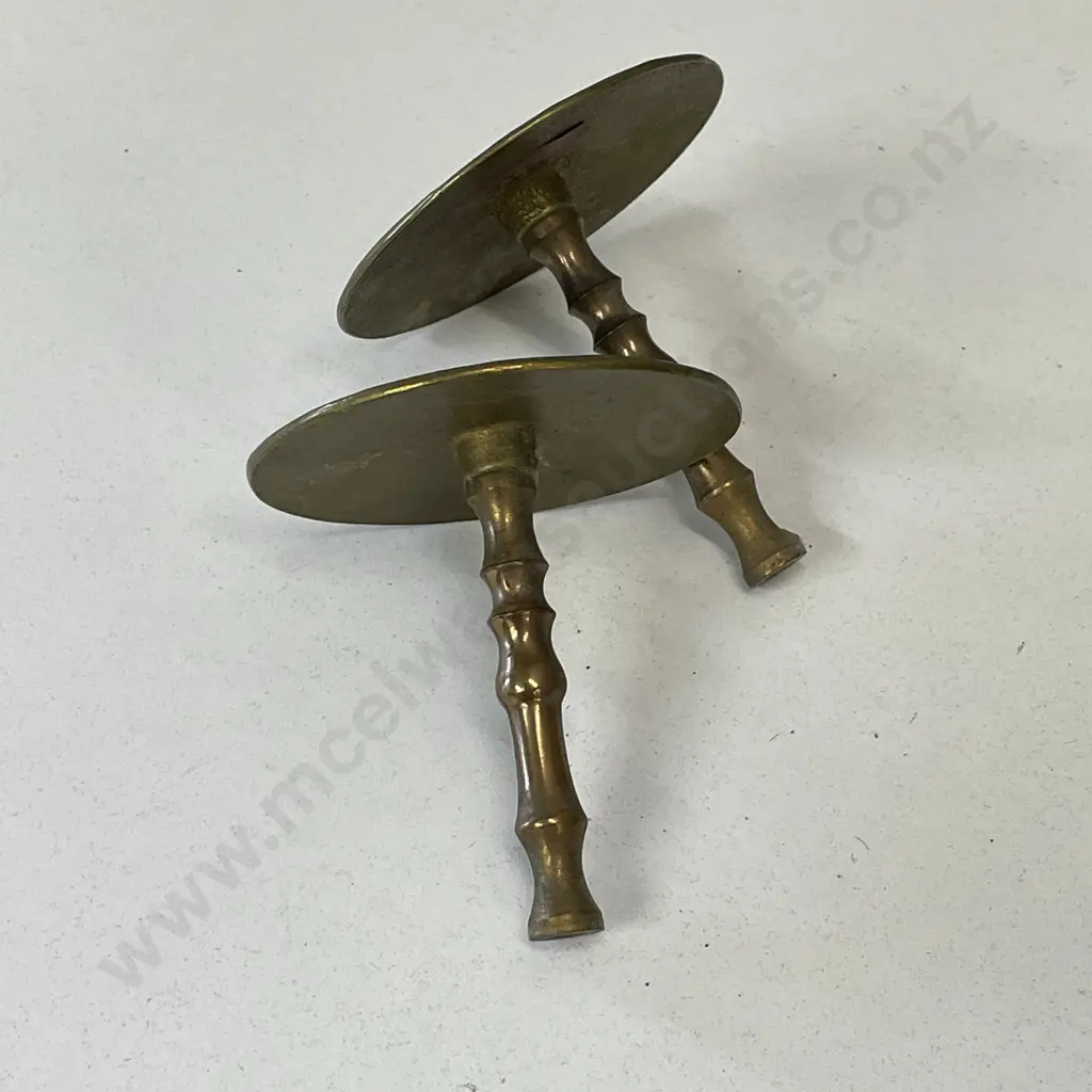 Antique Art Nouveau Peerage England Brass Screw in Curtain Ties Image 1++