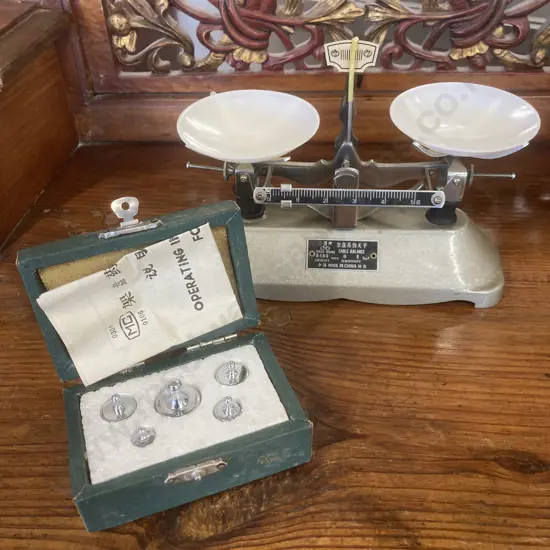 Table Balance Scale With Weights & Instructions, Capacity 100g Sensitivity 1/10g