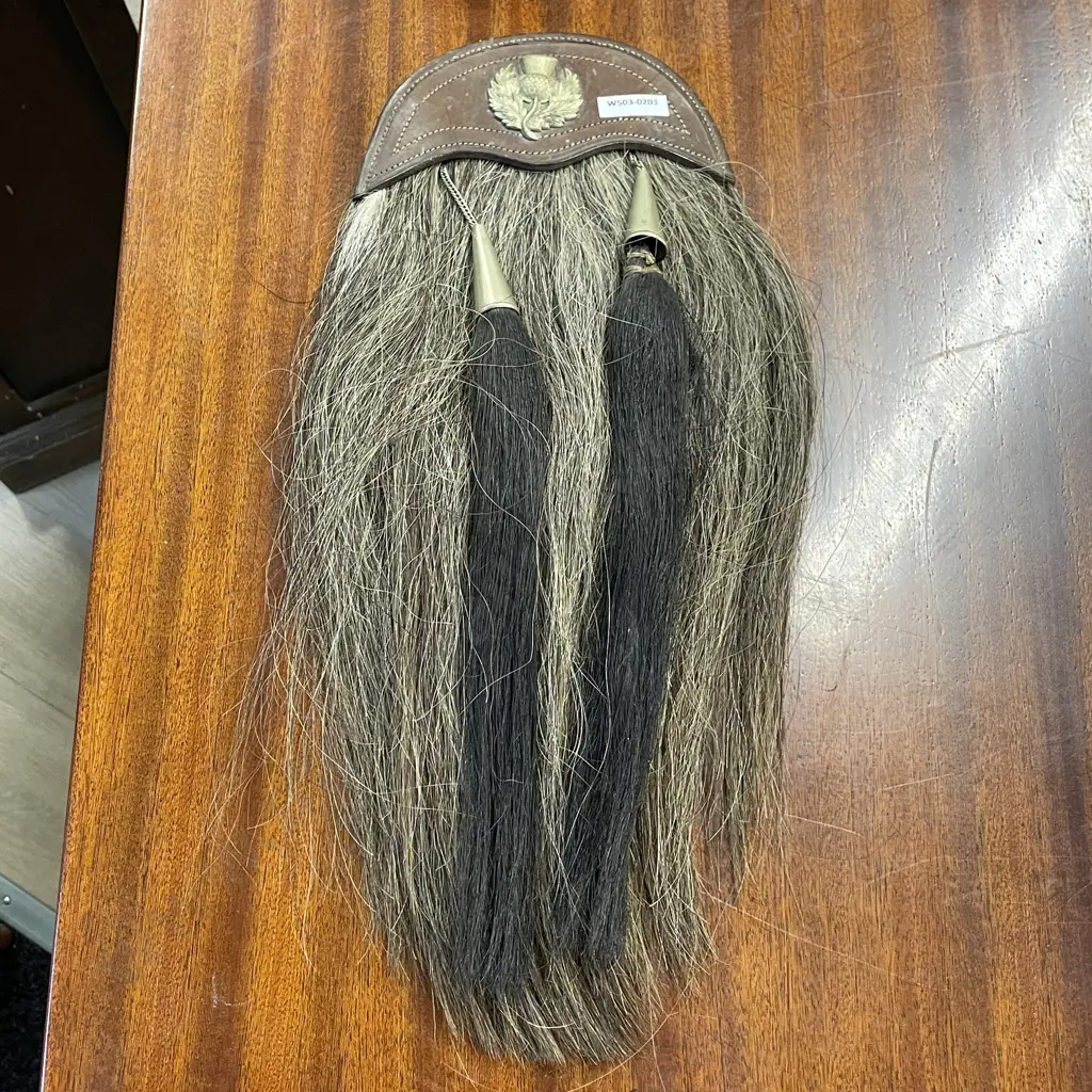 Vintage Leather and Horse hair Sporran Image 1++