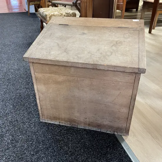 Vintage Solid Wood lift Up top Wood box. H49 W51 D38cm