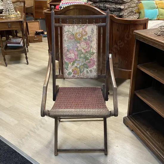 Early 20th century Folding Campaign Chair