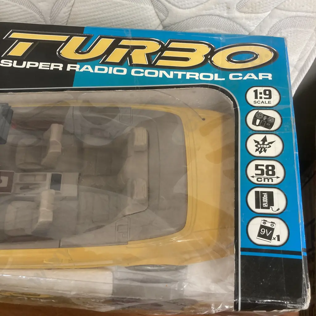 Turbo Super Radio Control Car, L58cm, Original Box Image 1++