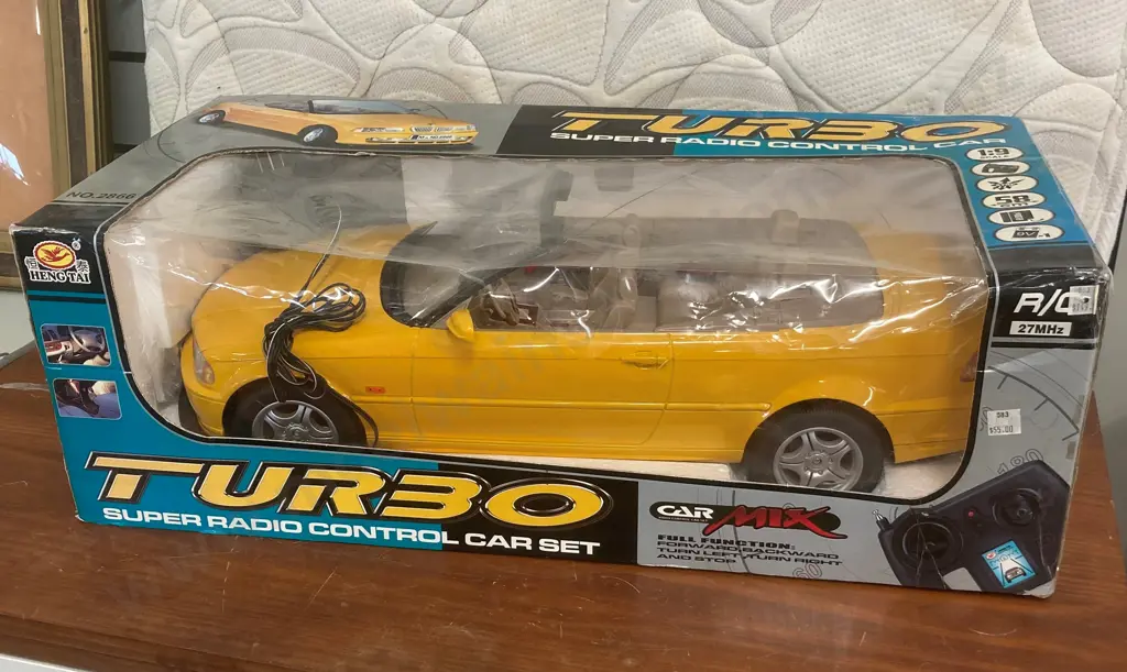 Turbo Super Radio Control Car, L58cm, Original Box Image 1++