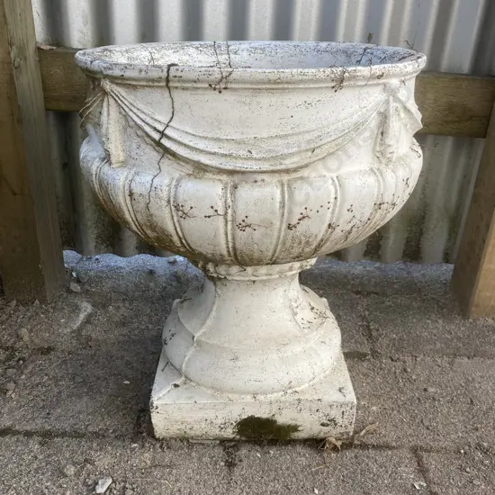 Vintage Concrete Garden Planter (As Found) 47 x 40cm