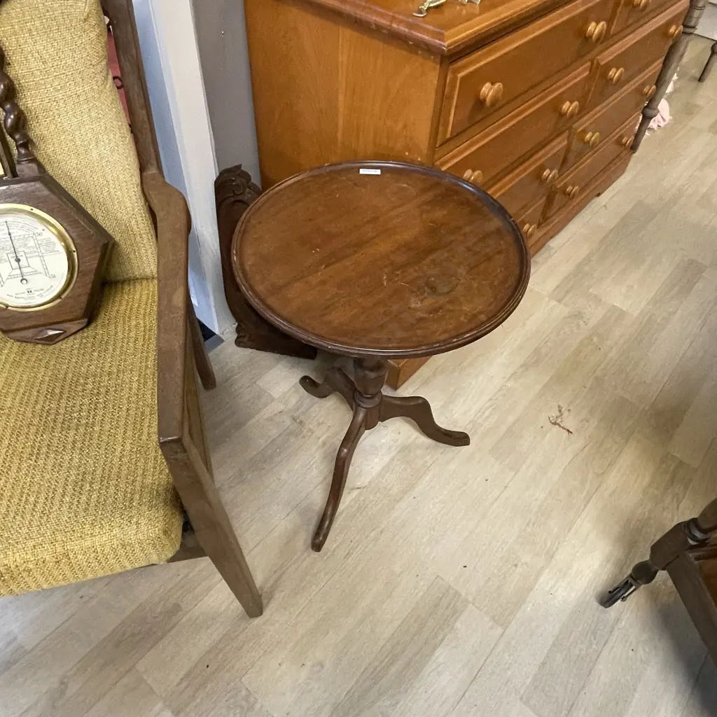 Vintage tri-footed Wine Table H56 Dia40cm Image 1++