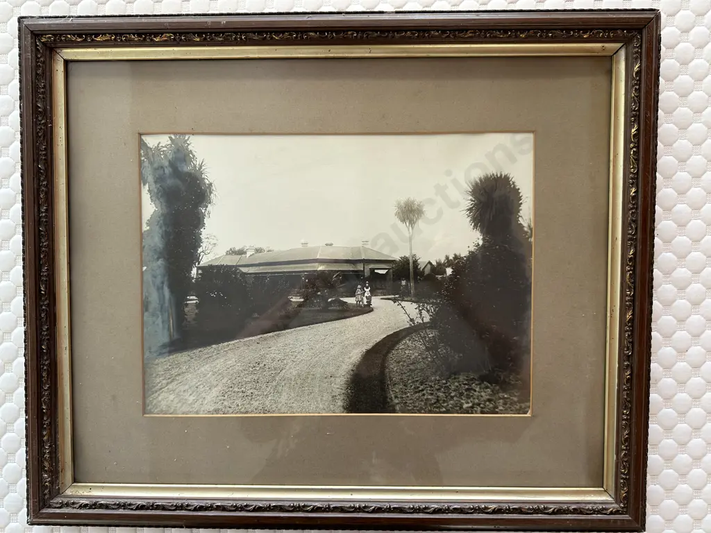 Vintage Photo In Glazed Frame, 48 x 58cm Image 1++