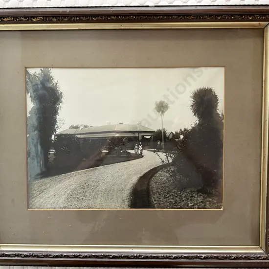 Vintage Photo In Glazed Frame, 48 x 58cm