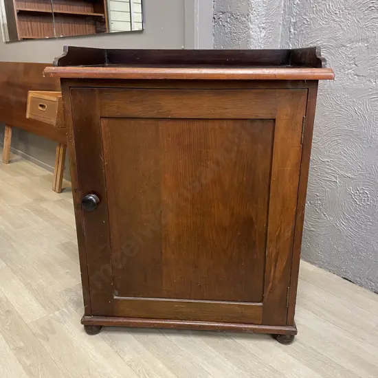 Antique Solid Wood Cabinet. Tongue and groove back. H82cm W64cm D46cm