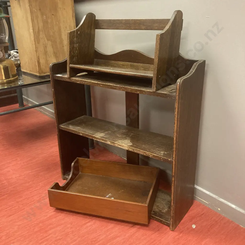 Vintage Solid Wood shelf, office tray and book shelf Image 1++