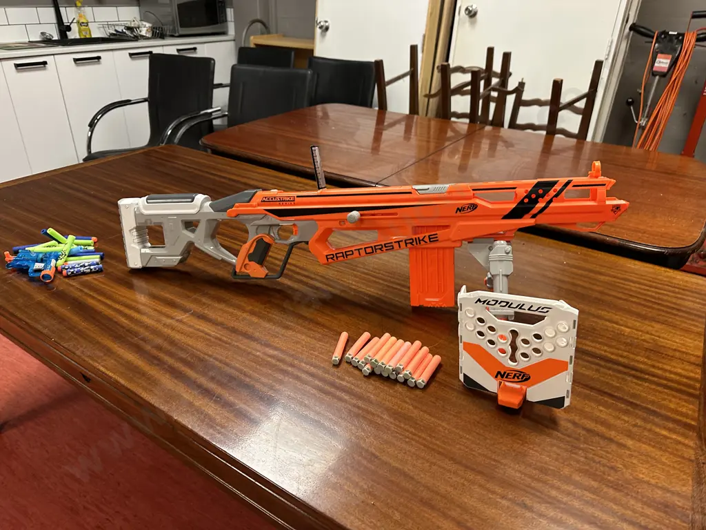 Nerf Accustrike Raptor Strike Modulus & Bullets With Nerf Jolt & Bullets Image 1++