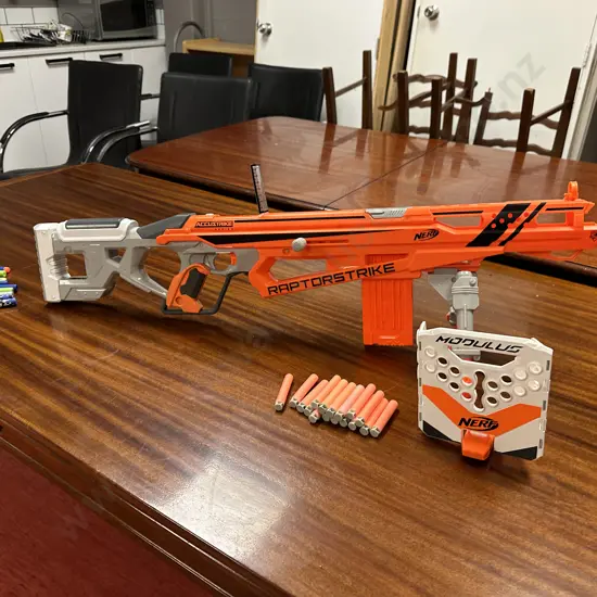 Nerf Accustrike Raptor Strike Modulus & Bullets With Nerf Jolt & Bullets