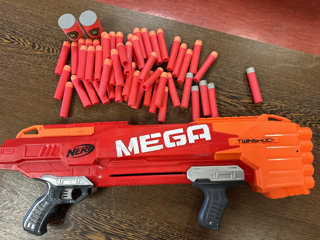 Nerf Mega Twin Shock  With Bullets & Targets Image 1++