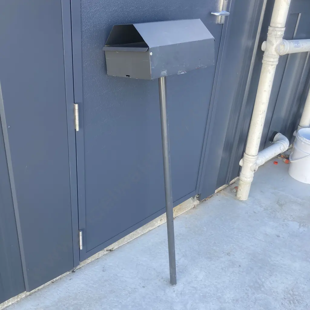 Steel Letterbox, Grey Image 1++