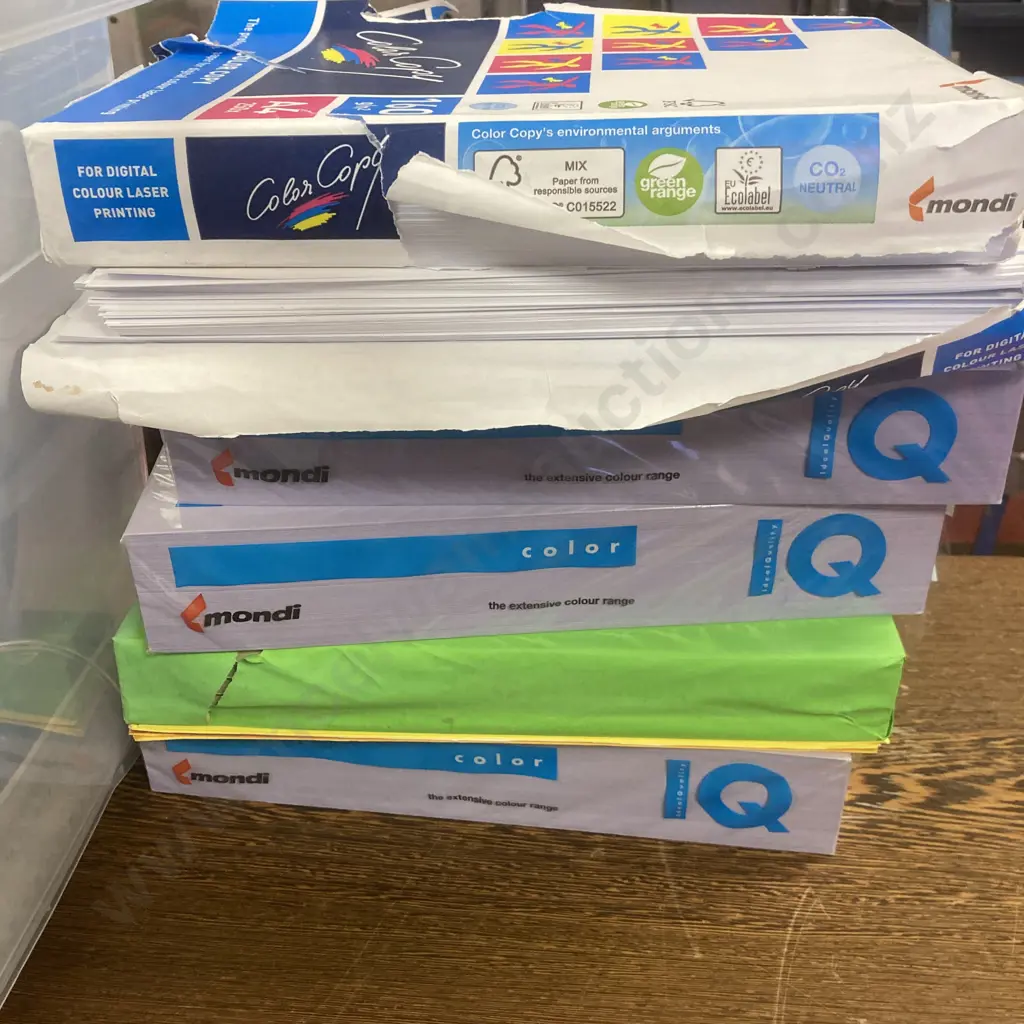 Clear Bin Stationery, Guillotine, Coloured Paper Etc Image 1++