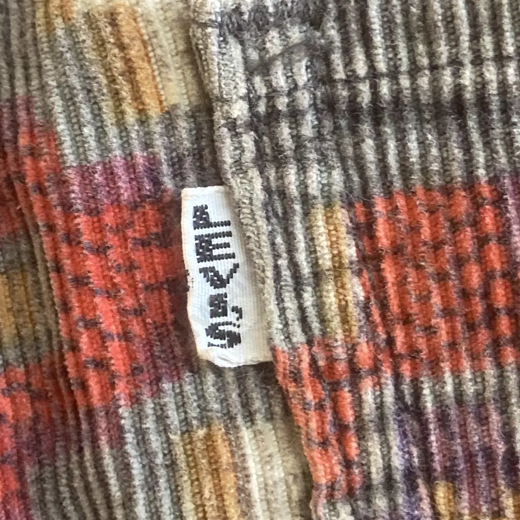 Levi's Big 'E' Vintage 1960s White Tab Men's Aztec Print Corduroy Flares Pants Image 1++