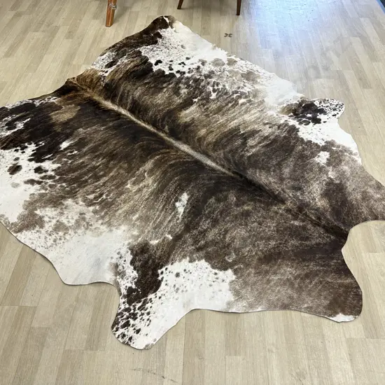 Hide Floor Rug, 2.2 x 2m, Brown / Cream Tones
