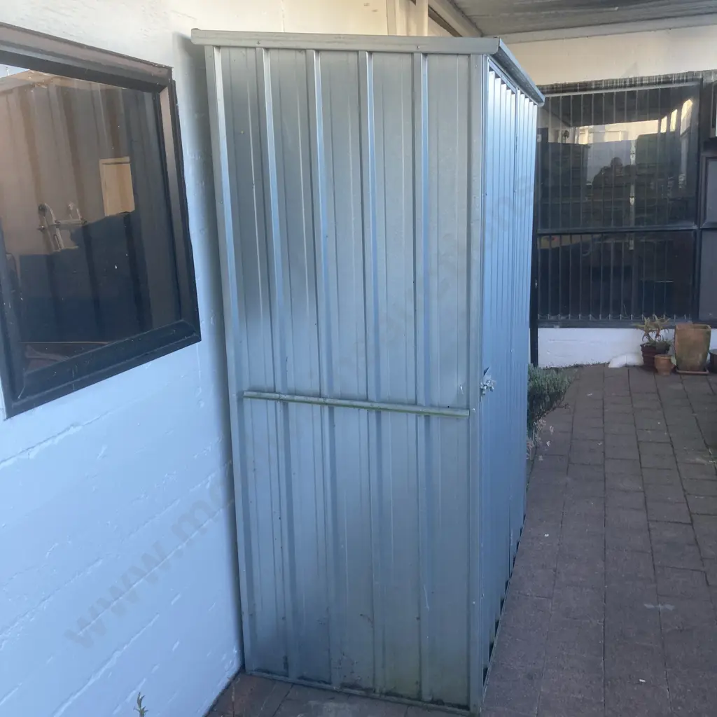 Pinnacle Zinc Garden Shed, Single Door, H192 W151 D85cm Image 1++