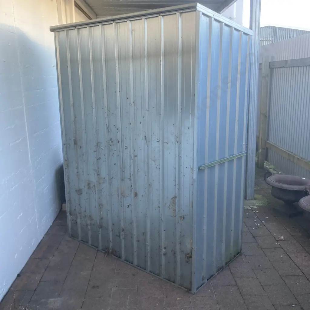 Pinnacle Zinc Garden Shed, Single Door, H192 W151 D85cm Image 1++