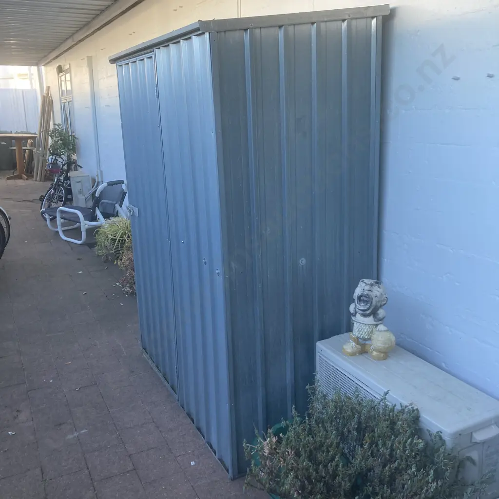 Pinnacle Zinc Garden Shed, Single Door, H192 W151 D85cm Image 1++
