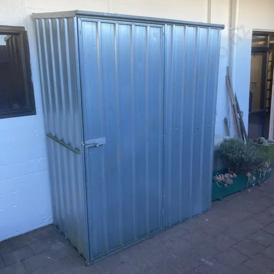 Pinnacle Zinc Garden Shed, Single Door, H192 W151 D85cm
