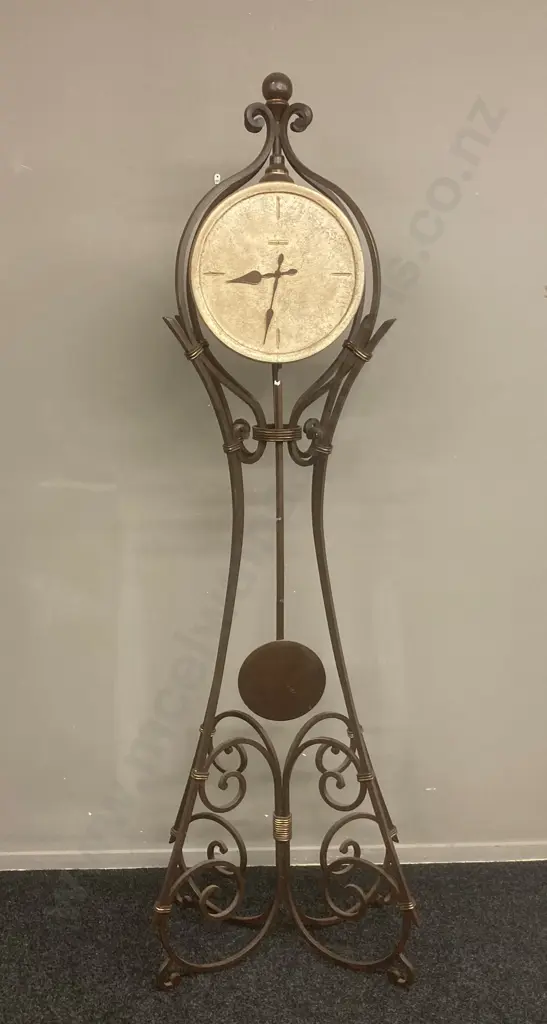 Howard Miller Vercelli 615-004 Floor Clock, Cast Stone Dial, Quartz, Battery Operated Dual Chime Movement, H215cm Image 1++
