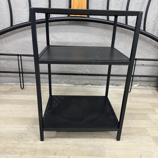 Black Shelf Unit, H63 W42 D35cm