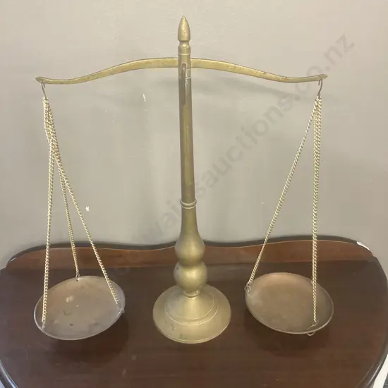 Large Brass Scales, 50 x 50cm