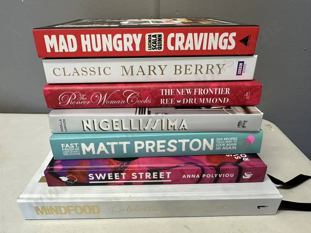 Selection of Cook Books Including Mad Hungry Cravings Image 1++