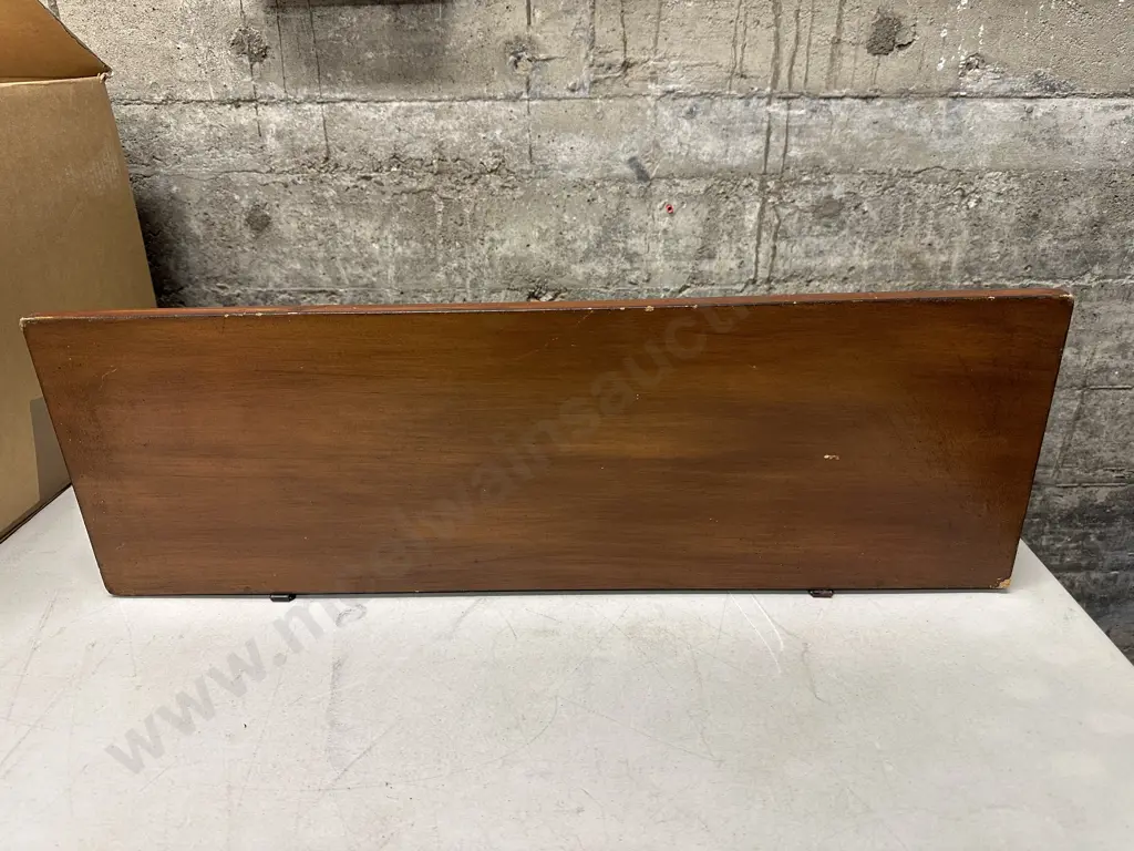 Wooden Wall Mount Coat / Hat Shelf Unit, H20 W63 D20cm Image 1++