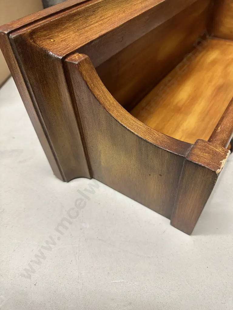 Wooden Wall Mount Coat / Hat Shelf Unit, H20 W63 D20cm Image 1++
