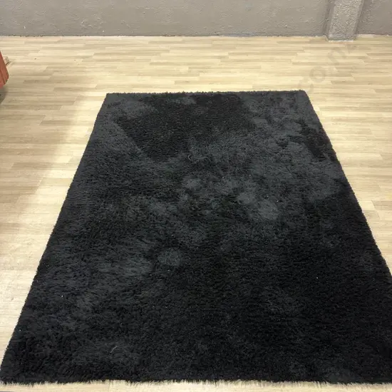 Ritz Chic Plush Ebony Floor Rug 150 x 210cm