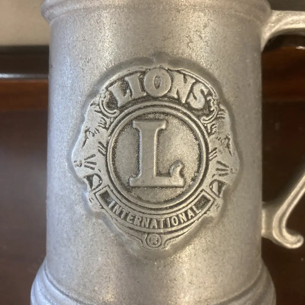 A Vintage Wilton RWP (U.S.A.) Cast Pewter "LIONS INTERNATIONAL" Pint Tankard Image 1++